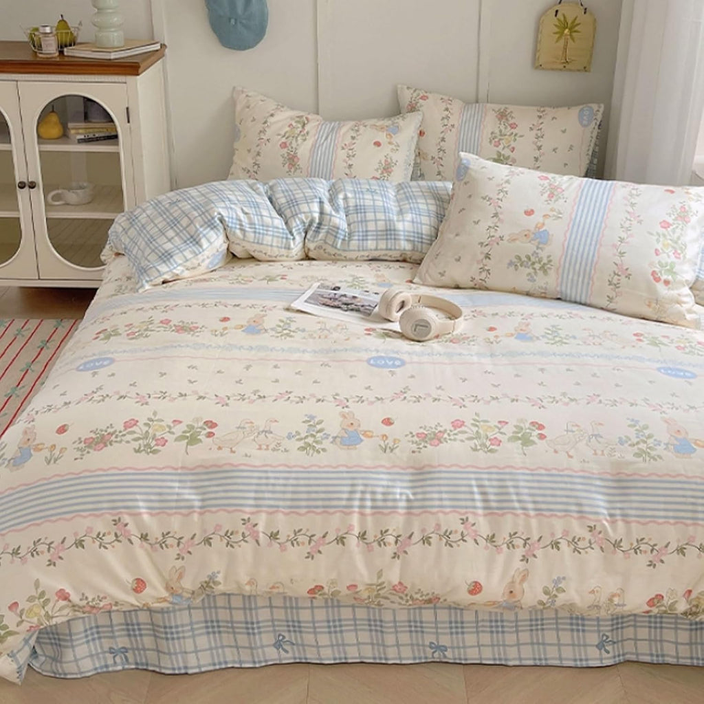 Skin-Friendly Cotton Bedding Sets Multipurpose Bedding Sets Dormitory Home Bedding Sets Machine Washable Bedding Sets Breathable