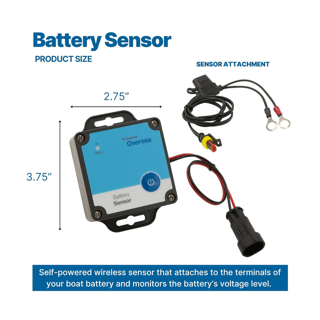 Pontoon Boat Remote Monitoring Bundle | Wireless Hub + Expanded Security | Battery + Entry x 2 Sensors | Self-Powered Marine System | No Boat Battery Drain