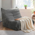 Bean Bag Chairs for Adults, Memory Foam Couch Sofa Chair,One-piece Foam Padding,Cozy Corduroy Material Bean Bag Chair,Bean Bag Sofa for Reading in Bedroom Living Room and Dorms,Gray