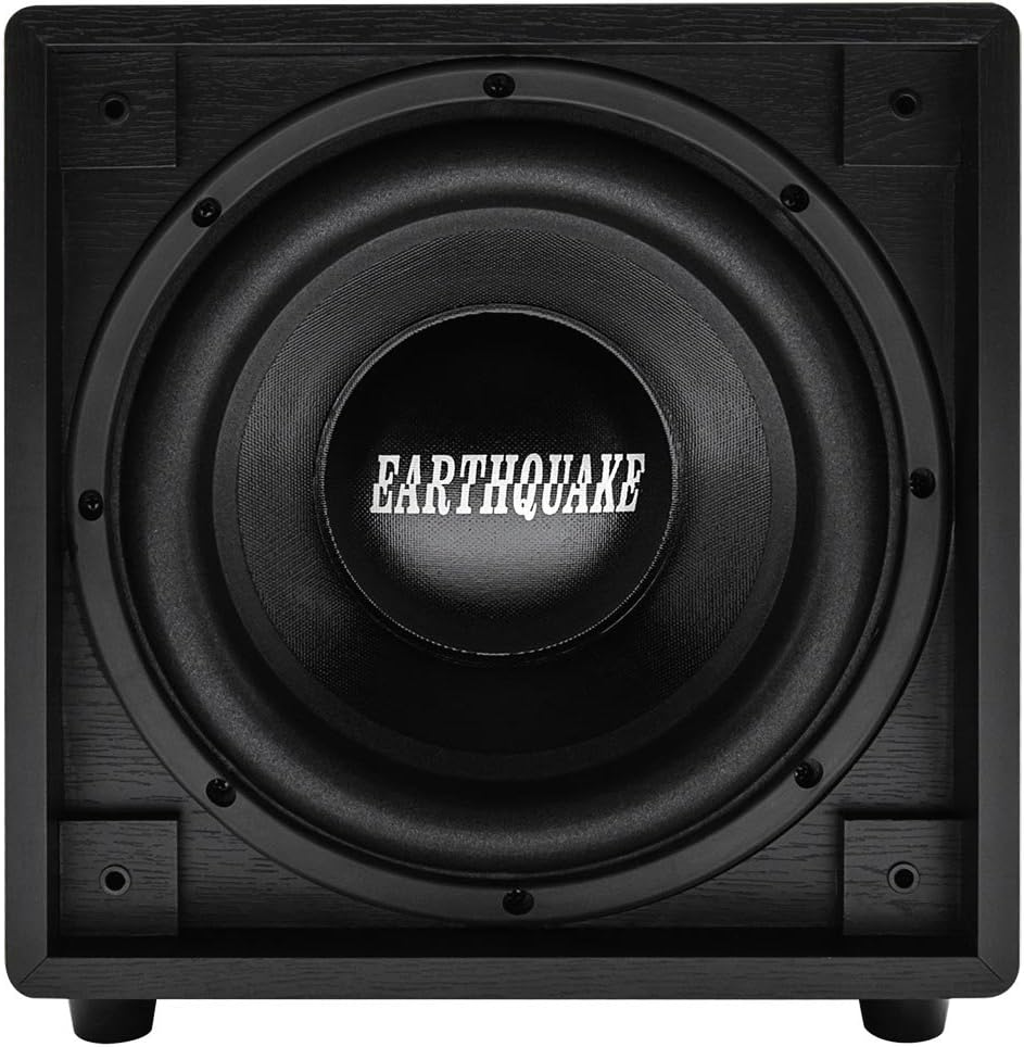 Earthquake Sound Supernova MKIV-10 Powered Subwoofer with SLAPS Technology, Black Ash