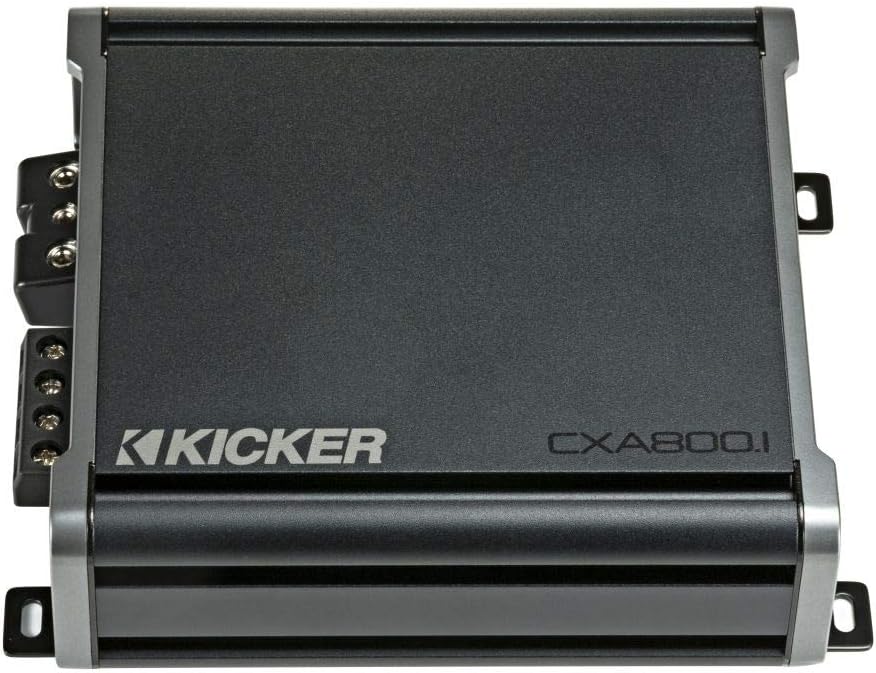 Kicker 12 Inch Bass Bundle 2 44CWCS124 Subwoofers with CXA8001 and amp Wire kit