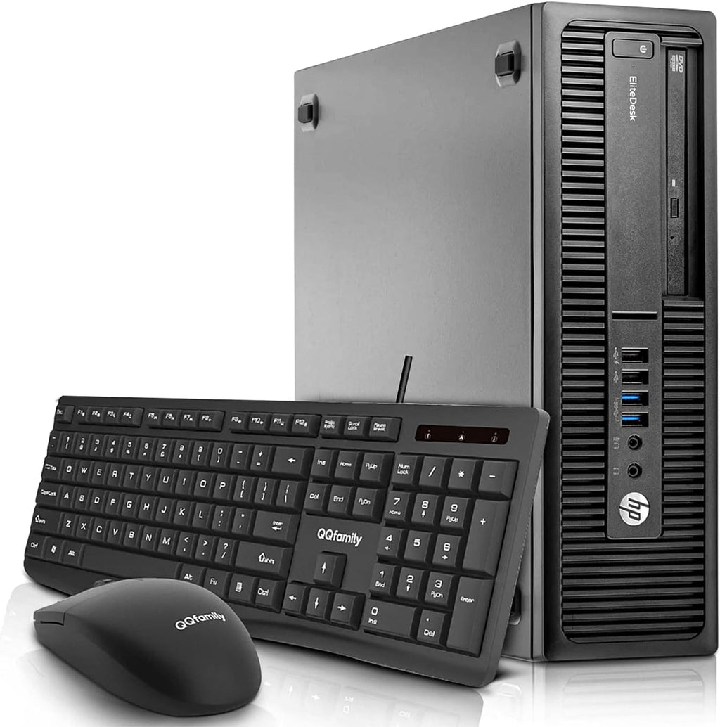 HP EliteDesk 800 G1 SFF Desktop Computer PC,i5 Small Form Factor Business Desk Top,16GB RAM, 240GB SSD, WiFi, Keyboard Mouse,Windows 10 Pro 64-bit (Renewed)