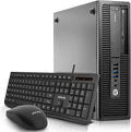 HP EliteDesk 800 G1 SFF Desktop Computer PC,i5 Small Form Factor Business Desk Top,16GB RAM, 240GB SSD, WiFi, Keyboard Mouse,Windows 10 Pro 64-bit (Renewed)