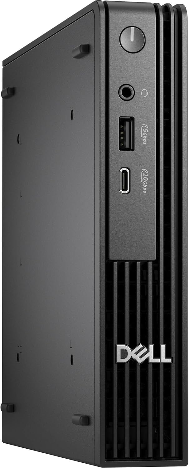 Dell Pro Micro QCM1250 Desktop Computer - Intel Core Ultra 5 235T - 16 GB - 512 GB SSD - Micro PC, Windows 11 Pro - Black