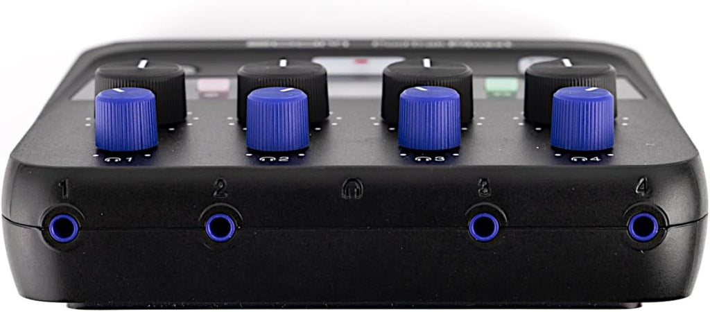 Zoom PodTrak P4next Podcast Recorder, 4 Mic Inputs, 4 Headphone Outputs, Battery Powered, AI Noise Reduction, Sound Pads, Phone Input, USB Audio Interface