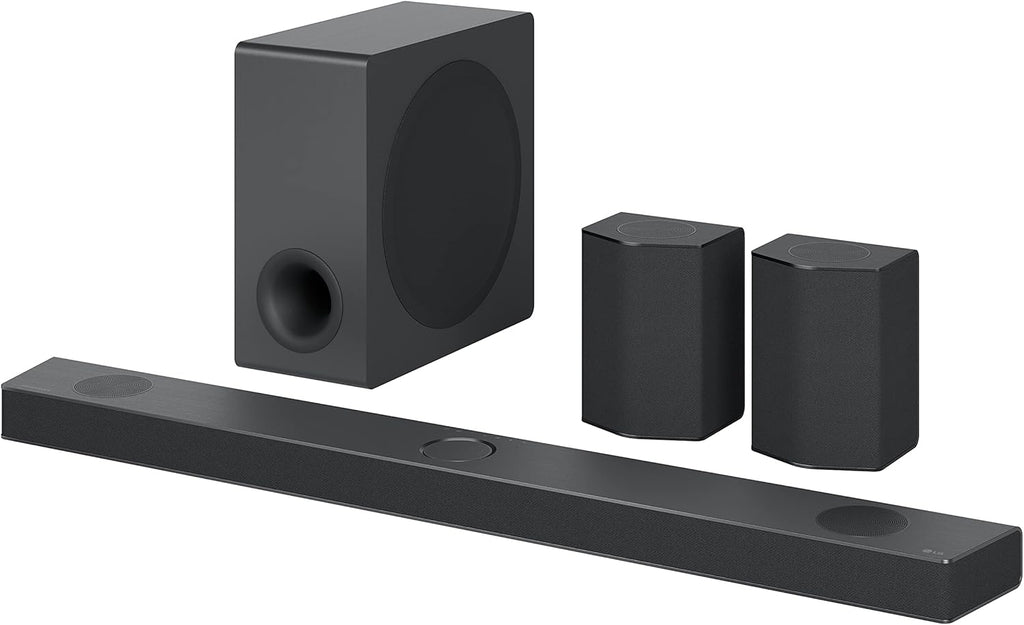 LG Sound Bar with Surround Speakers S95QR - 9.1.5 Channel, Home Theater Audio with Dolby Atmos, DTS:X, and IMAX Enhanced, Black