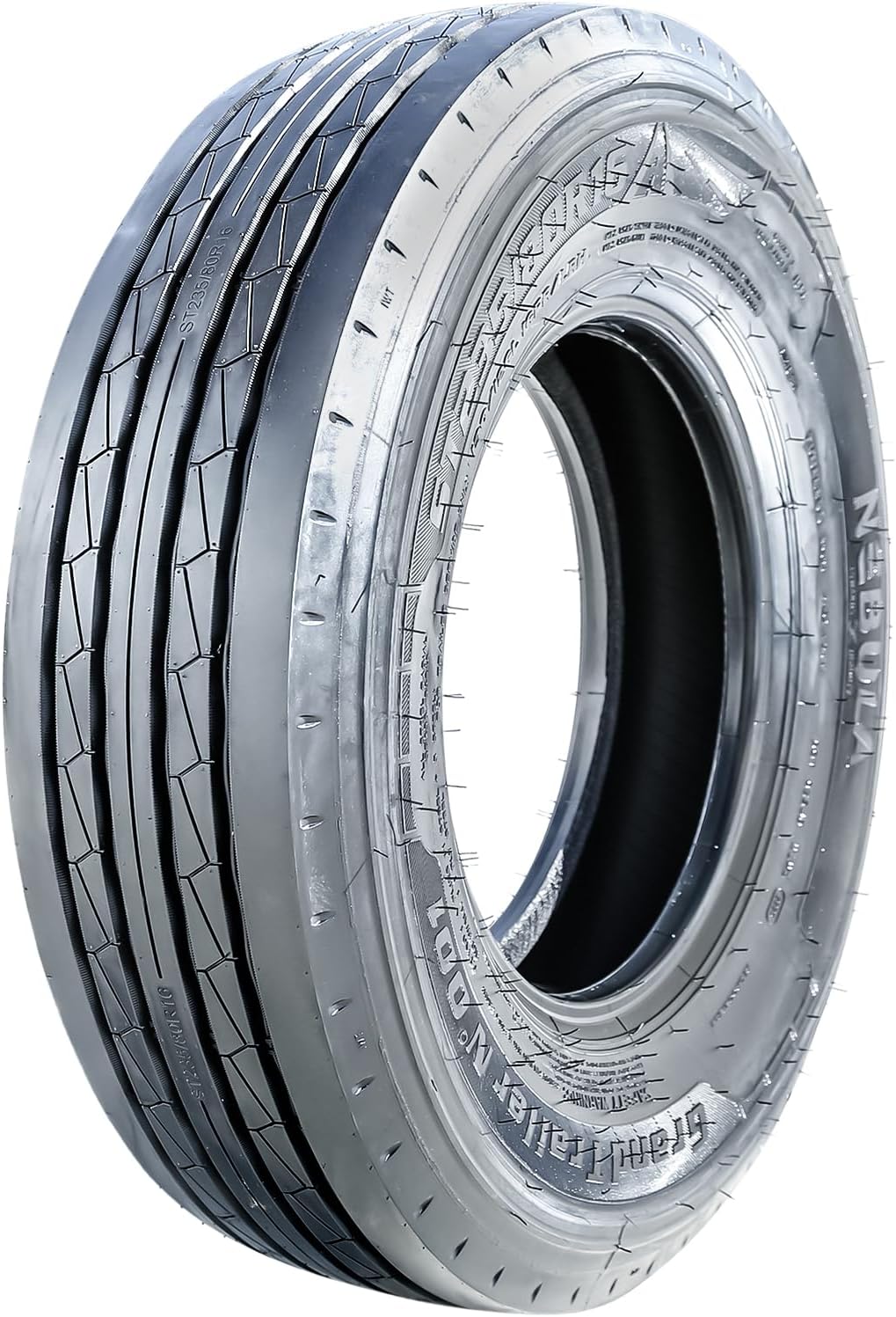 Nebula Grand Trailer-N' 001 All Steel Heavy Duty Premium Trailer Radial Tire-ST235/80R16 235/80/16 235/80-16 130/126L Load Range H LRH 16-Ply BSW Black Side Wall