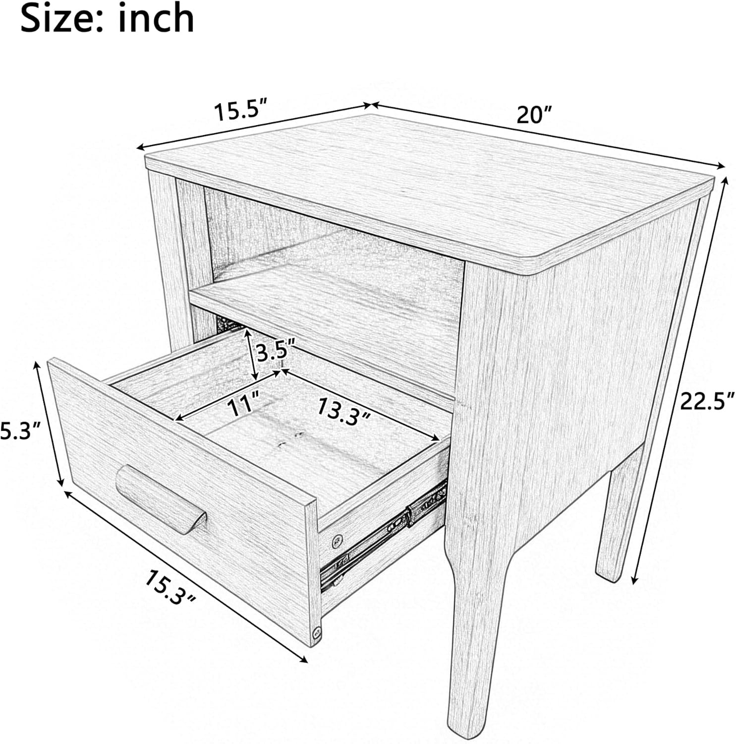 Merax 3 Pieces Bamboo Bedroom Sets, Mid-Century Modern King Size Platform Bed with Tall Headboard, Storage Drawer Night Stands Set, Wood Slats Support, No Box Spring Needed, Easy Assembly, Brown