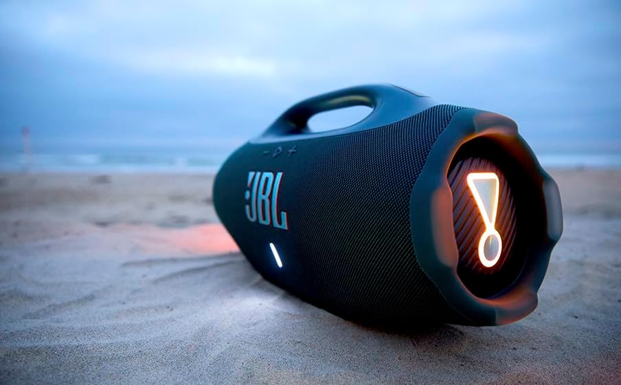 JBL Boombox 4 - Most Powerful Portable Waterproof Speaker with Massive Pro Sound, Up to 34 Hours of Playtime, & Multi-Speaker Connection by Auracast™ (Black)