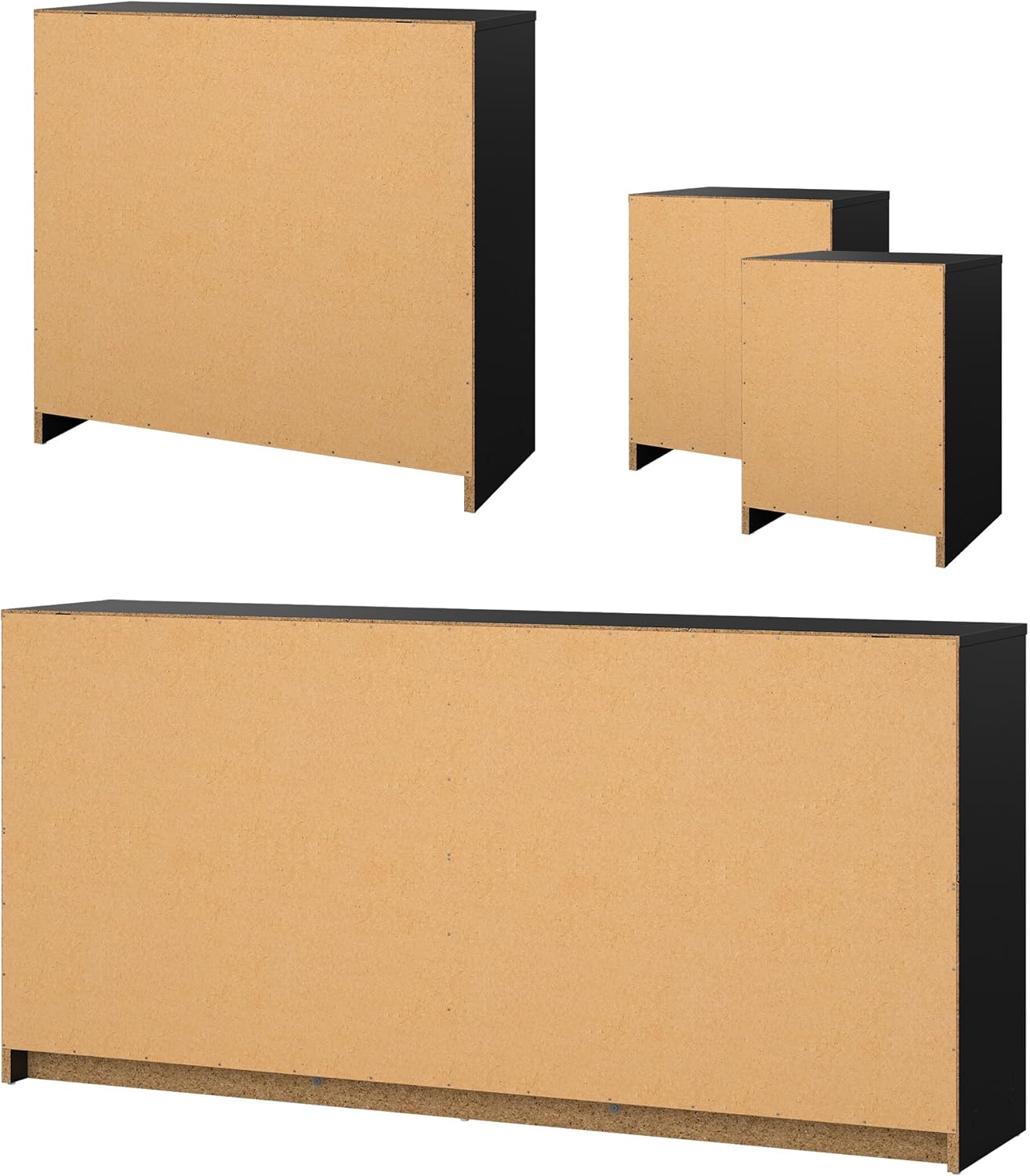 Tvilum Portland Black 4-Piece Bedroom Set