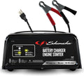Schumacher Electric 6A Car Battery Charger and 50A Engine Starter, 3-in-1 Solution, Maintainer, 10A Boost, for 12V Power Sport, Automotive, and Marine Batteries, SC1305