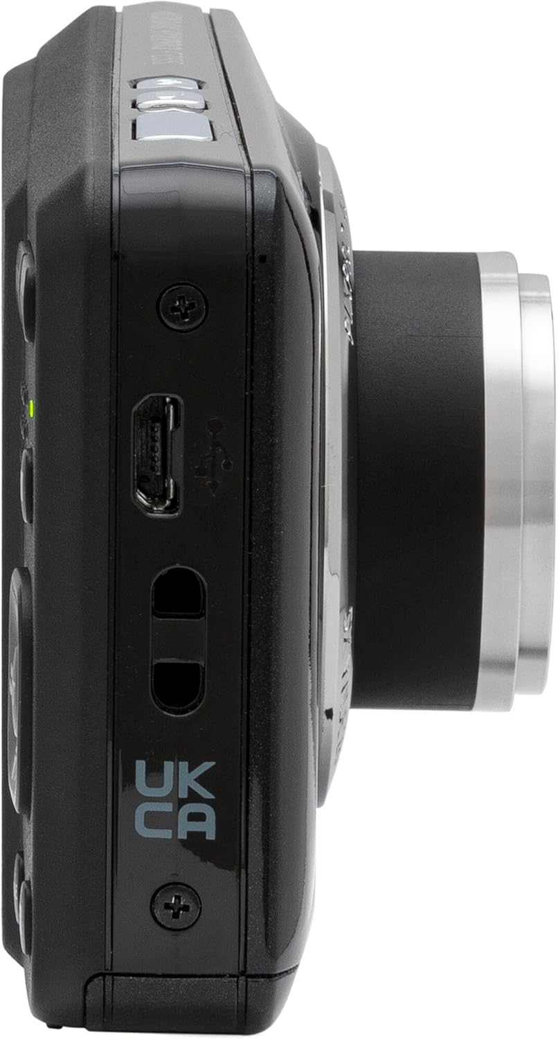 Kodak PIXPRO FZ55 Black 16MP Digital Camera 5X Optical Zoom 28mm Wide Angle 1080P Full HD Video 2.7" LCD Camera + 64GB Card and Reader + Memory Wallet