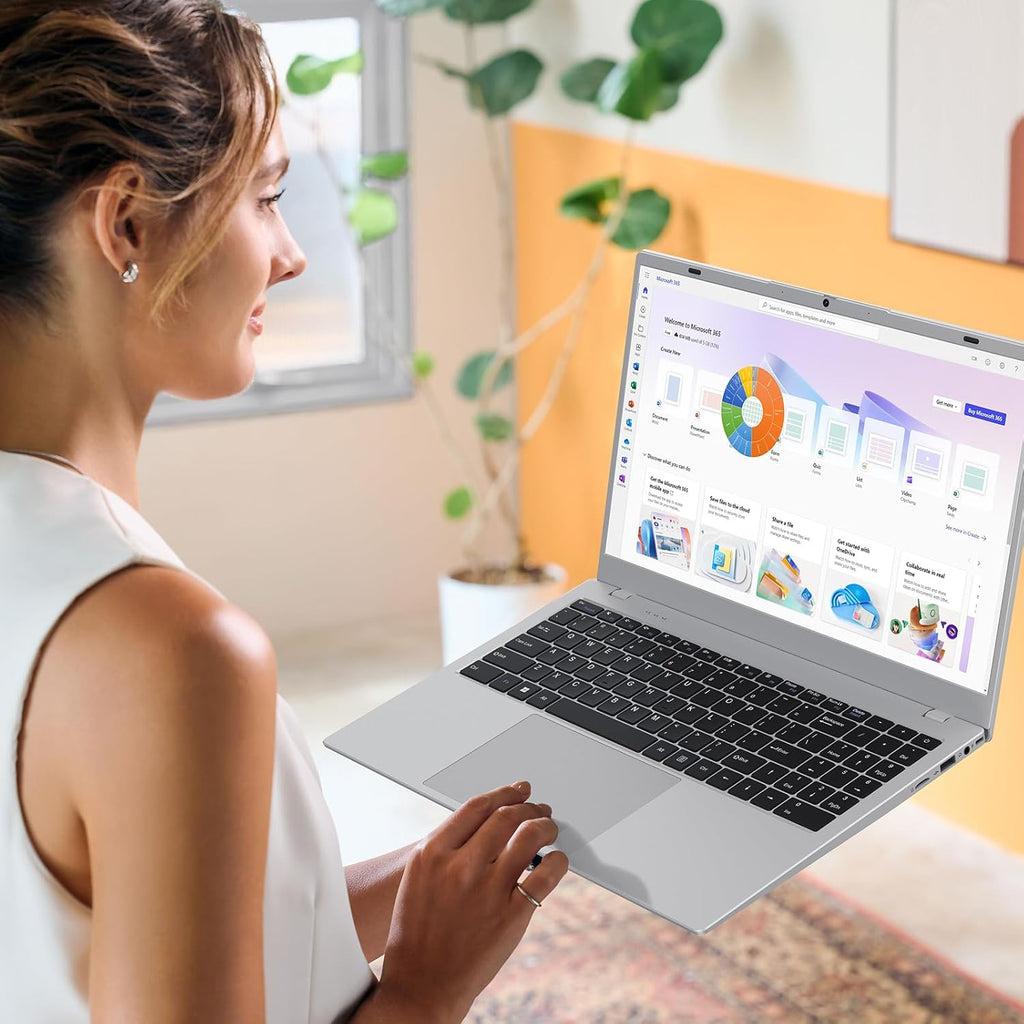 Coolby Laptop Computer, 15.6 inch Laptop with 1080P FHD IPS Display, 16GB RAM/512GB SSD, 6500Y Processor Notebook PC, Support 2.4G/5G Hz WiFi, BT