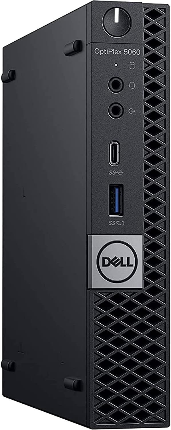 Dell OptiPlex 5060 Micro Desktop Computer | Hexa Core Intel i5 (2.1) | 16GB DDR4 RAM | 512GB PCIe | Windows 11 Professional | Dell OptiPlex Home or Office PC (Renewed)