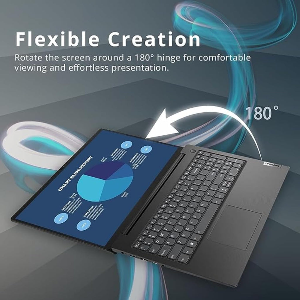 Lenovo New V15 Series Laptop • 32GB RAM • 1TB Storage (512GB SSD + 512GB External) • 15.6 FHD (1920x1080) Display • Low-Blue Light • Intel CPU • Ethernet Port • Upto 12 Hours Battery • Win 11 Pro