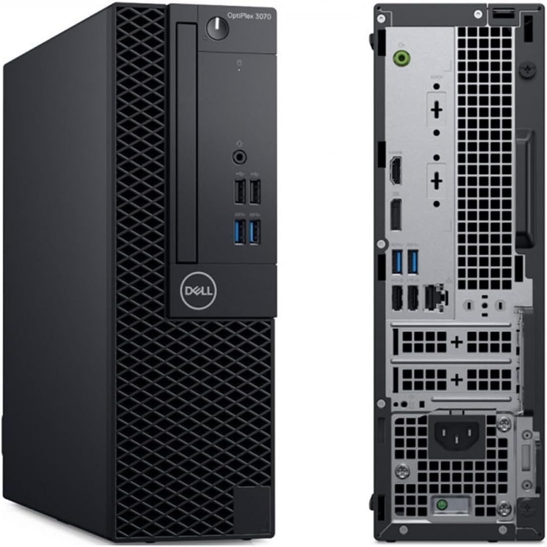 Dell OptiPlex 3070 Desktop Computer PC Intel Core i5-9500 6-Cores, 16GB DDR4 Ram, 512GB SSD, Dual 2 x 22 LED Monitors, WiFi, Wireless KB & Mouse, Windows 11 Pro (Renewed)