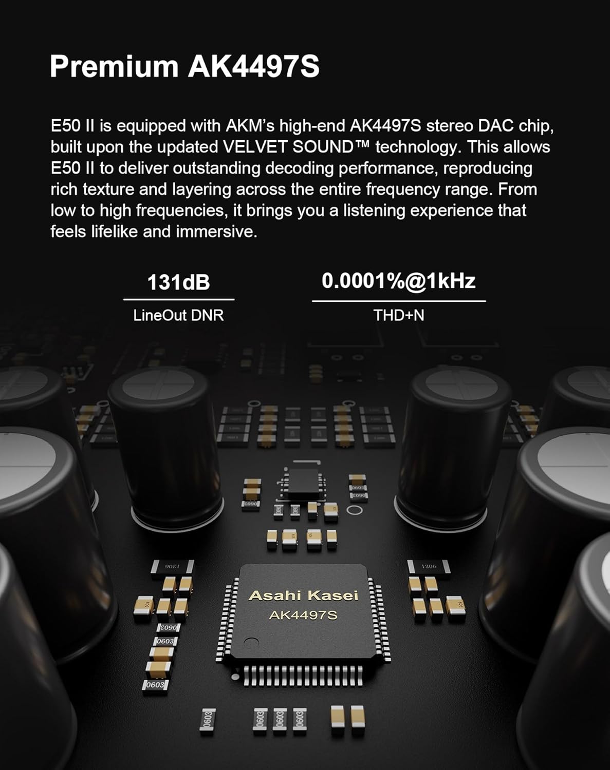 TOPPING E50 II Hi-Res Audio DAC with App Control, AK4497S Velvet Sound, DSD512/PCM768kHz, LDAC Bluetooth, 10-Band PEQ, Preamp, RCA/TRS Outputs (Silver)
