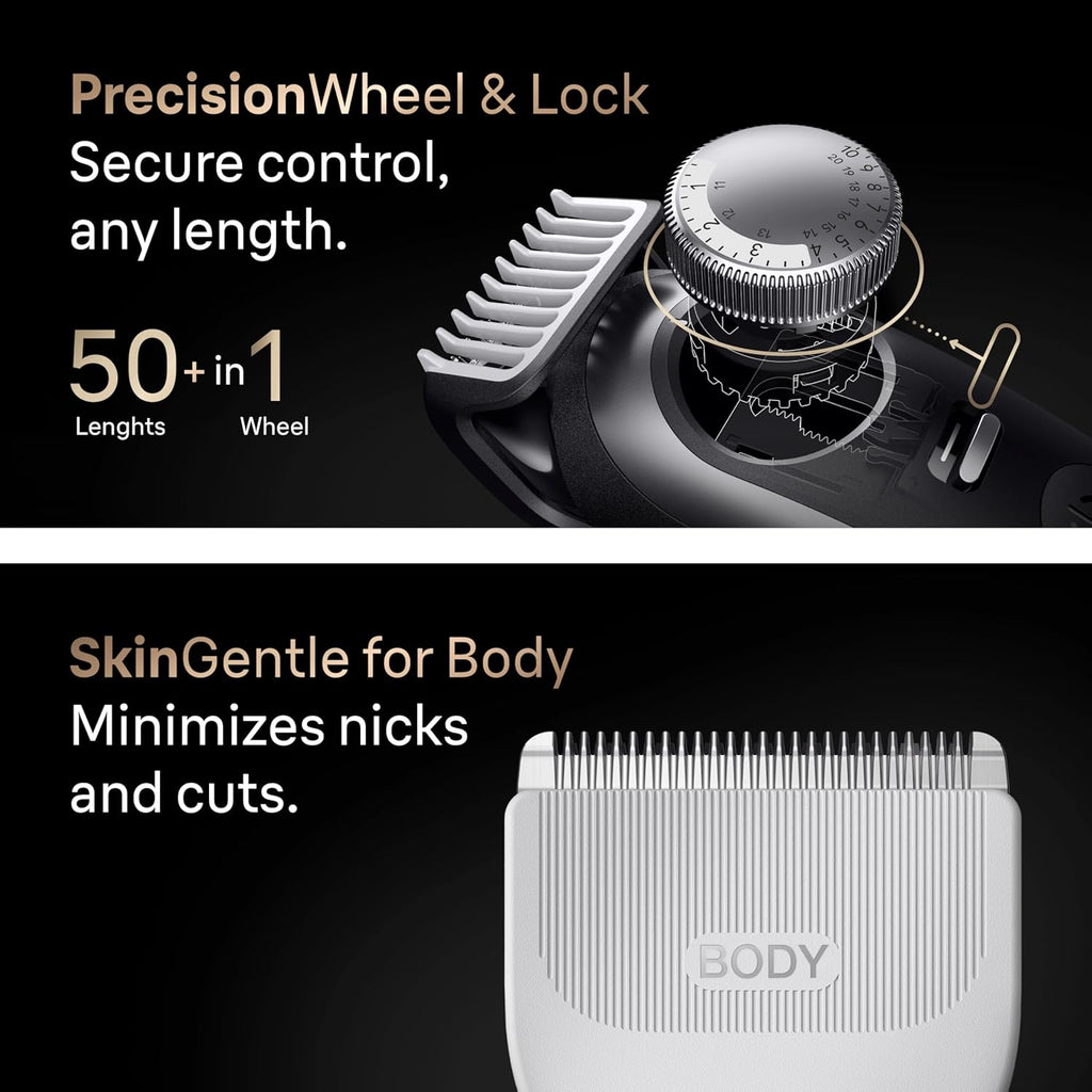 Braun All-in-One Series 9 PRO Men's Electric Beard Trimmer, Hair Clipper, Shaver & Razor for Face, Hair & Body, AIO 9570 with Gillette Labs Razor, Cordless