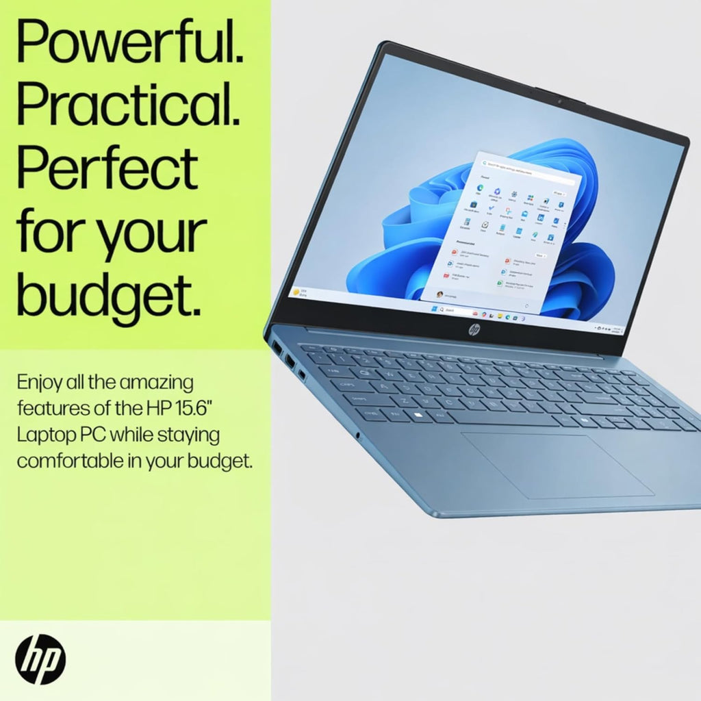 HP Ultrabook 15.6" Laptop, Microsoft 365 Included, Intel 13th 4-Core | 128GB UFS, no Mouse, Moonlight Blue