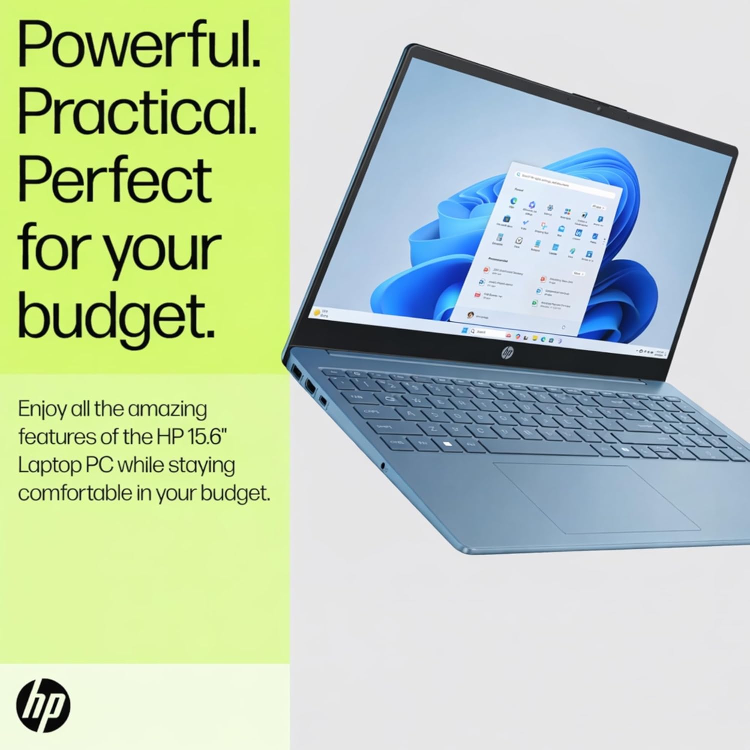 HP Ultrabook 15.6" Laptop, Microsoft 365 Included, Intel 13th 4-Core | 128GB UFS, no Mouse, Moonlight Blue