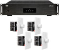 OSD Audio 4-Zone 8-Channel Amplifier with 4 in-Wall 100W Rotary Volume Controls – Multi-Room Audio System with Impedance Matching, 80W RMS per Channel, Bridgeable, Rack Mountable