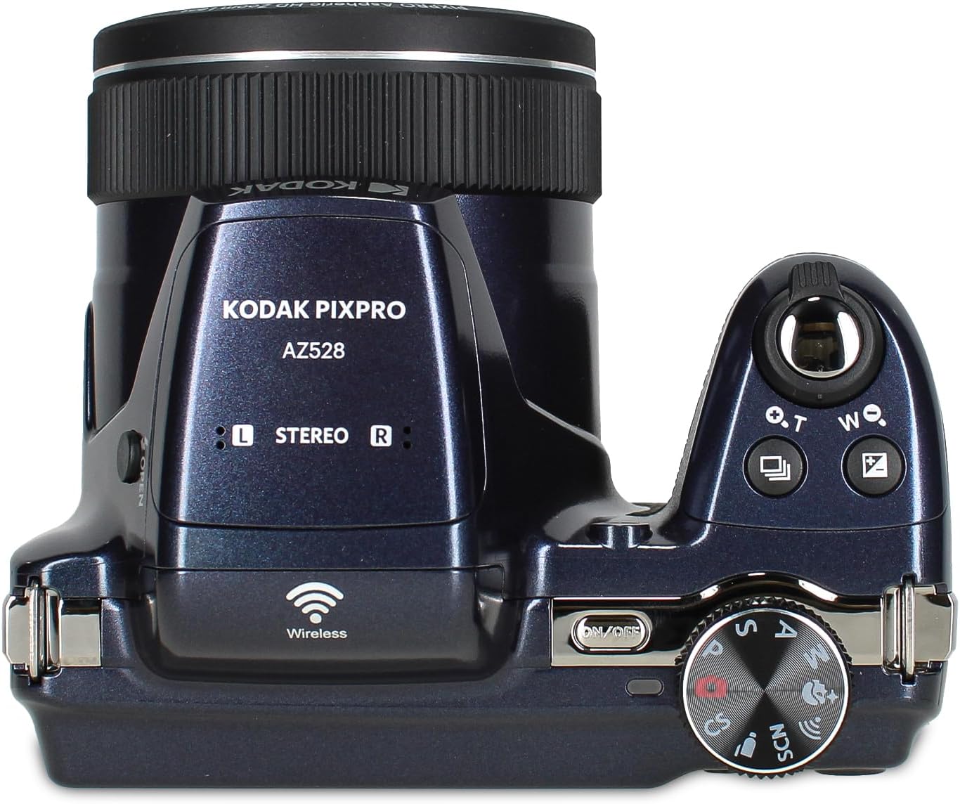 Kodak PIXPRO AZ528 Digital Camera (Blue) | 16MP Sensor, 52x Optical Zoom, 24mm Wide-Angle Lens, Optical is & Wi-Fi Connectivity | Great for Travel & Family Photos (AZ528MB) + 32GB Card + Bag + Cloth