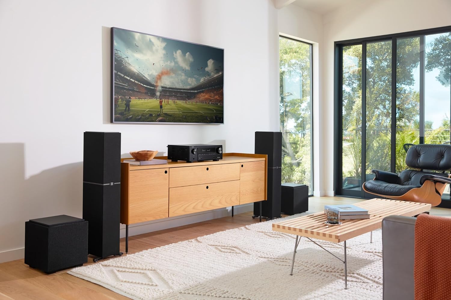 Denon AVR-X1800H 7.2 Channel AV Stereo Receiver - 80W/Channel, Wireless Streaming via Built-in HEOS, WiFi, & Bluetooth, Supports Dolby Vision, HDR10+, Dynamic HDR, & Home Automation Systems