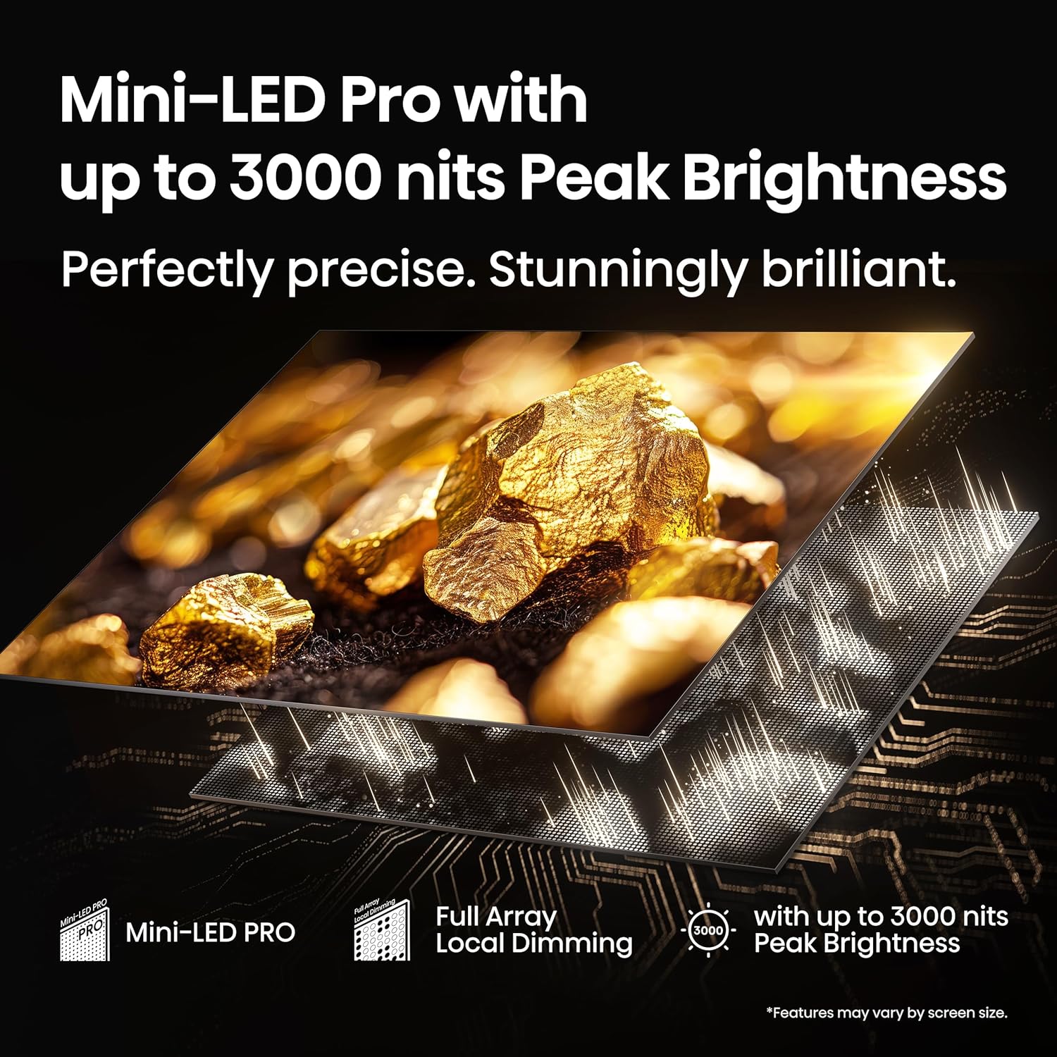 Hisense 65" U7 Mini-LED ULED 4K UHD Best Premium Gaming Google Smart TV (65U75QG, 2025 Model) - QLED, Native 165Hz, VRR 288, Up to 3000 Nits, HDR10+, Dolby Vision IQ · Atmos, IMAX Enhanced, 2.1.2 Ch