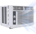 6000 Btu U-Shaped Window Air Conditioner, WiFi & App Control, Ultra Quiet, Enabled Saddle Window AC Unit Cools Up to 300 Sq. ft, Cooling, Dehumidifier, Flexible for Home/Office