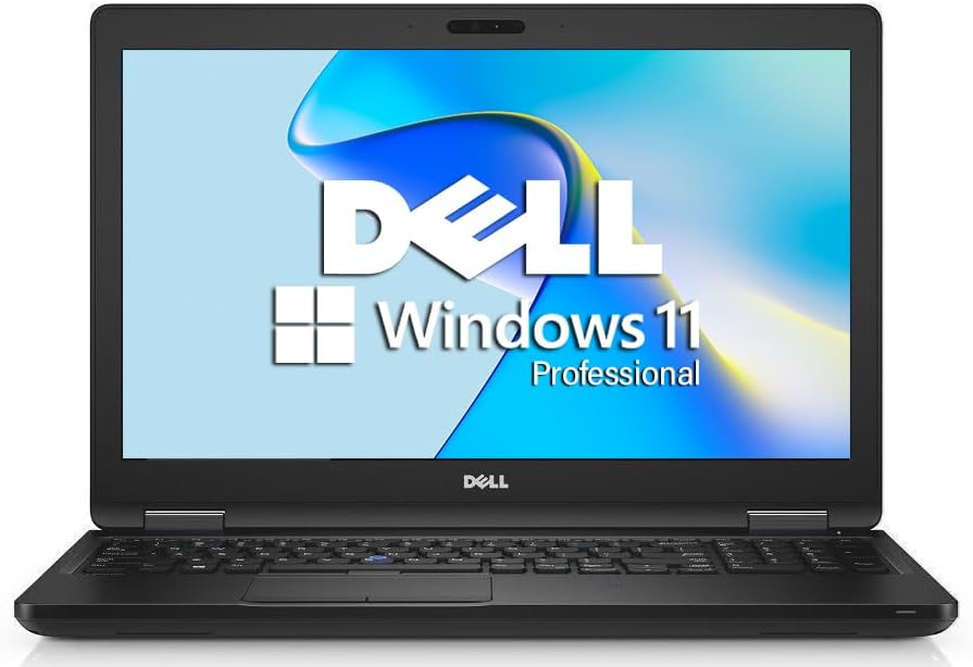 Dell Latitude 5580 15.6" Laptop Computer, 7th Gen Core i5-7300, 8 GB RAM, 256 GB SSD, HDMI, Windows 11 Pro (Renewed)