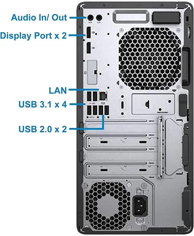 HP ProDesk 600 G3 MT Intel Core i7-7700 3.60GHz 16GB DDR4 512GB NVMe SSD Intel HD Graphics 630 Desktop PC Refurbished Windows 11 (Renewed)