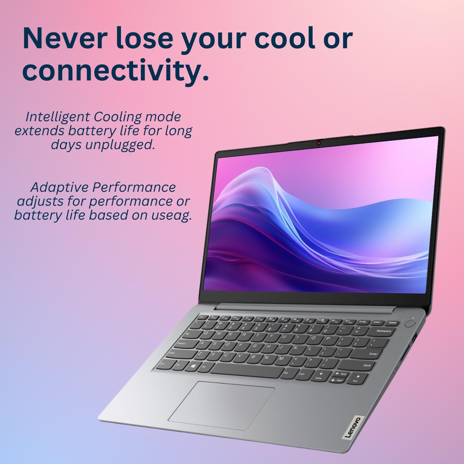 Lenovo IdeaPad 1 Laptop, 14"" HD Screen, Intel Celeron N4020, 4GB RAM, 128GB eMMC, Webcam, Wi-Fi 6, Windwos 11 Home, Grey, Gray (Renewed)