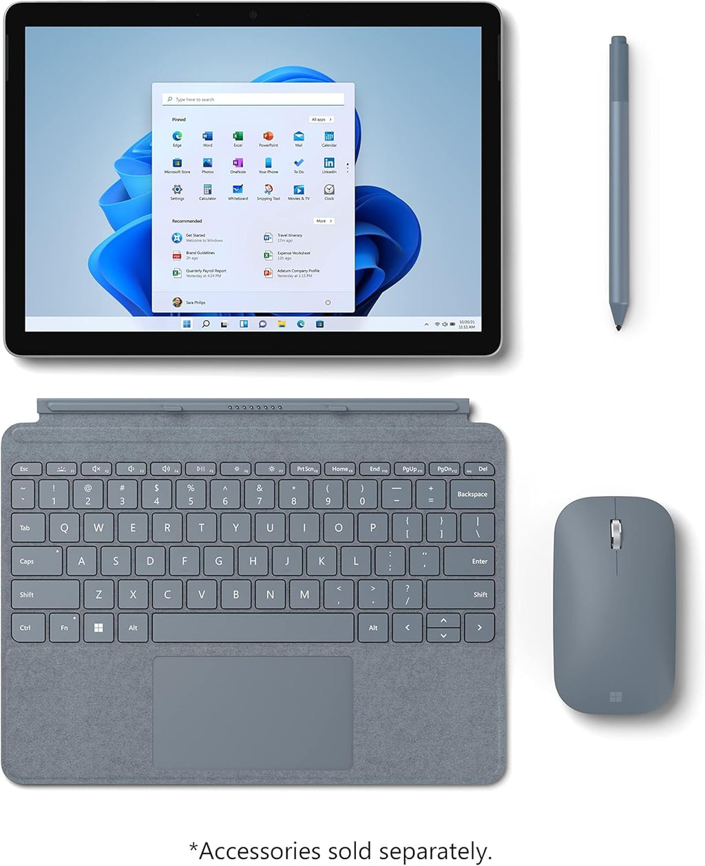 Microsoft Surface Go 2 Tablet, 10.5" IPS(1920 x 1280) Touchscreen,Intel Pentium Gold 4425Y, 4GB RAM, 64GB SSD, Windows 11 Pro (Renewed)