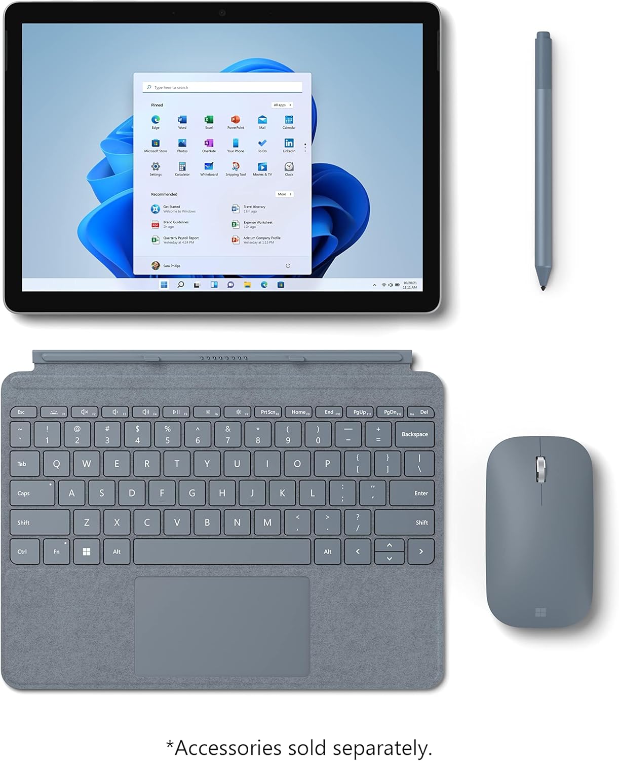 Microsoft Surface Go 2 Tablet, 10.5" IPS(1920 x 1280) Touchscreen,Intel Pentium Gold 4425Y, 4GB RAM, 64GB SSD, Windows 11 Pro (Renewed)