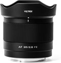 VILTROX 20mm f2.8 FE, 20mm f/2.8 e-Mount Full Frame AF Lens for Sony e Mount, Prime Wide Angle Lens for Sony e Mount a7cr a7cii a7c a6700 zv-e100 a6600 a6400 a7iv a7iii