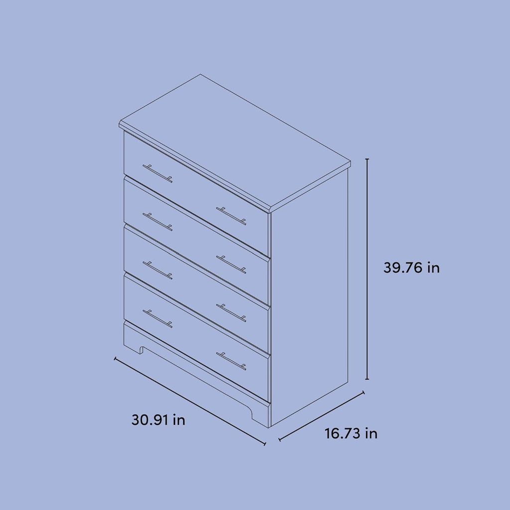 Storkcraft Brookside 4 Drawer Dresser (Black) – GREENGUARD Gold Certified, Nursery Dresser for Kids Bedroom, Chest of Drawers