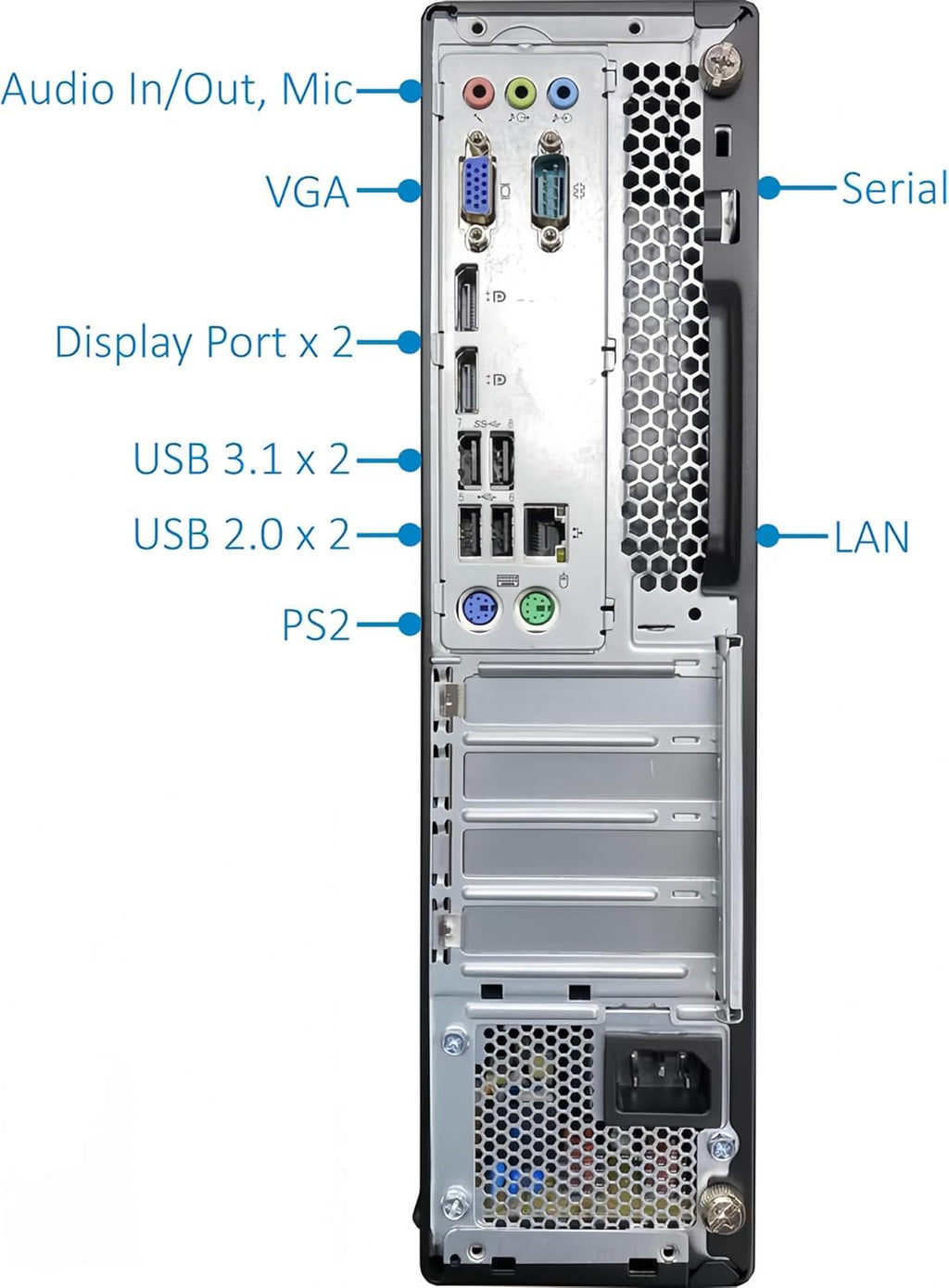 Lenovo ThinkCentre SFF Desktop M710s PC Win11, Intel Core i7-6700, 16GB RAM, 1TB SSD, Keyboard & Mouse (Renewed)