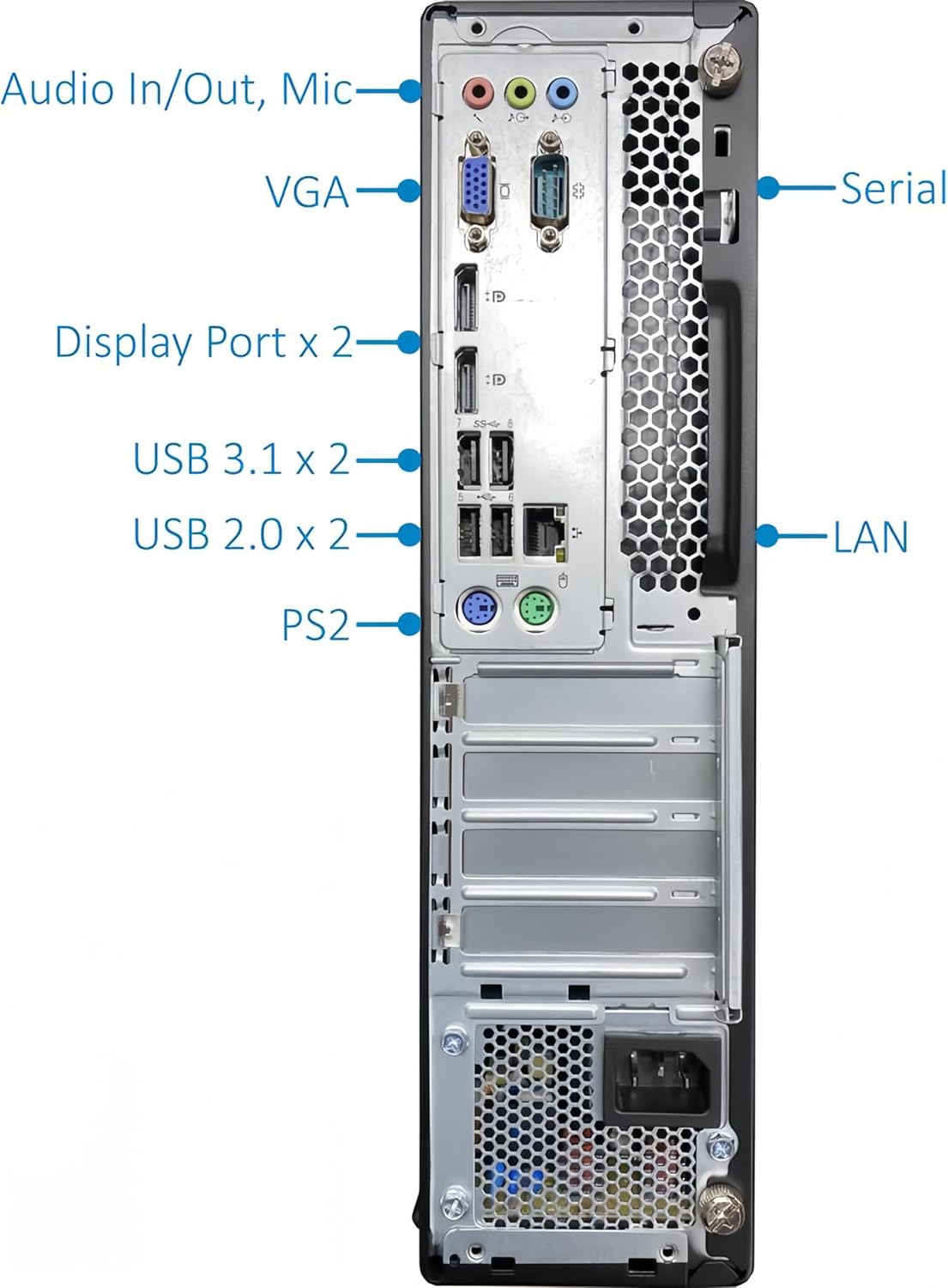 Lenovo ThinkCentre SFF Desktop M710s PC Win11, Intel Core i7-6700, 16GB RAM, 1TB SSD, Keyboard & Mouse (Renewed)