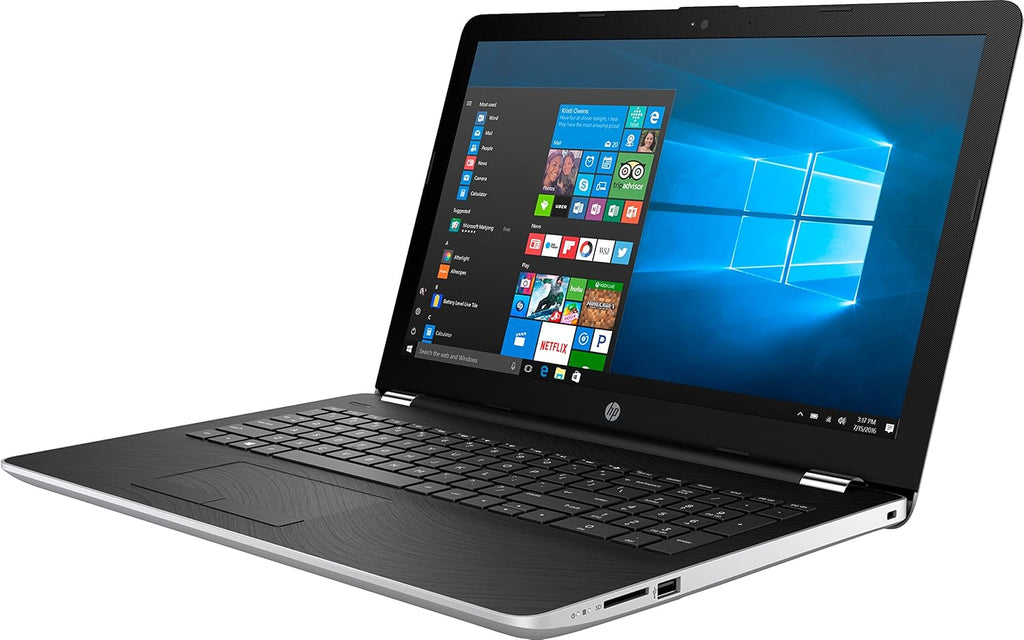 HP 15.6" HD Intel i3-7100U 4GB RAM 1TB HDD USB 3.1 Windows 10 Silver Laptop Computer