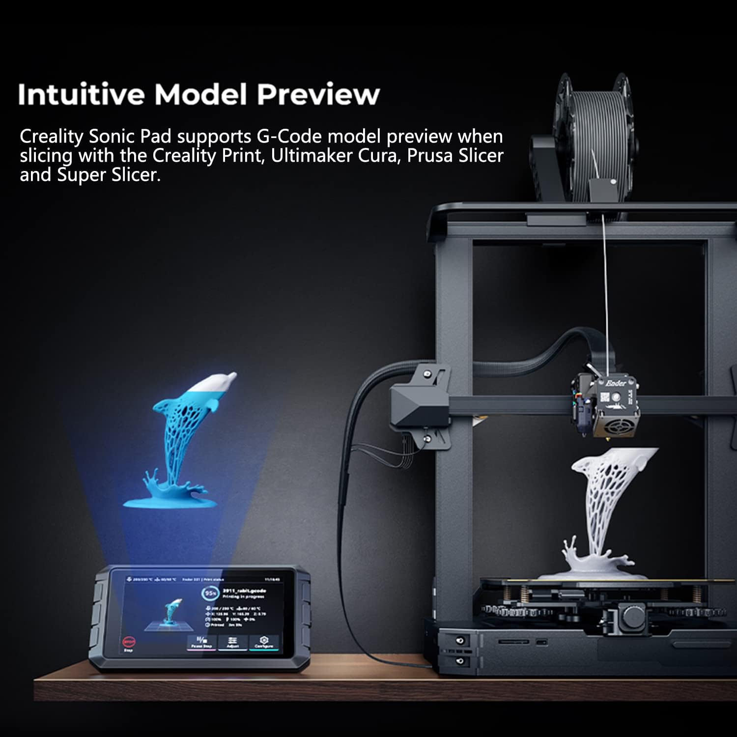 Creality Sonic Pad 7 Inch Touch Screen 3D Printer Bundle with Creality Nebula Camera for Sonic Pad