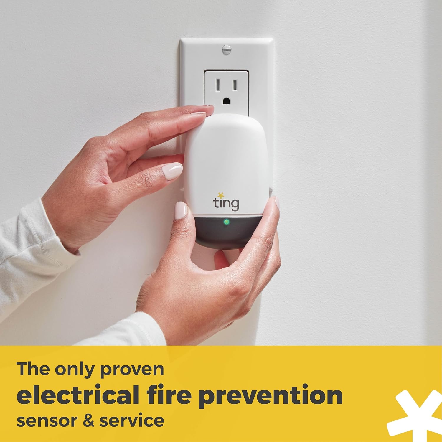 Ting Fire Electrical Fire Prevention Sensor & Service - Residential Use Only - 12 Months of Required Service Included - Home Fire Safety