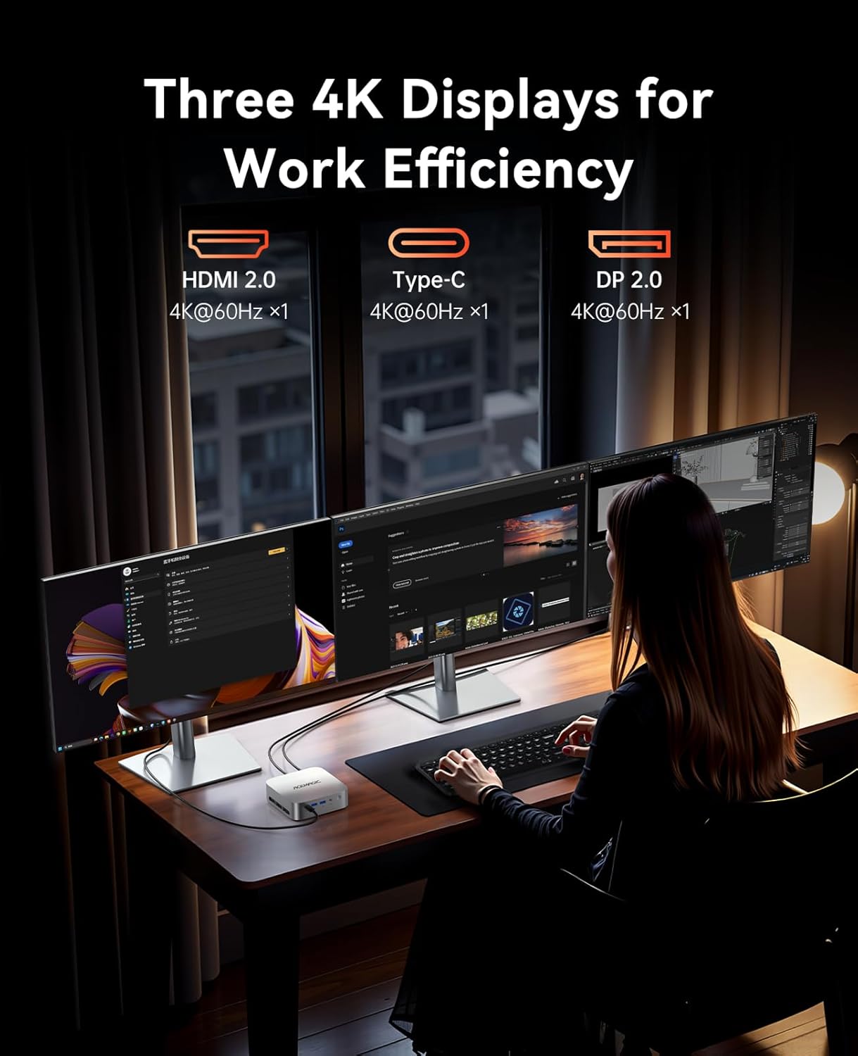 ACEMAGIC M1 Mini PC AMD Ryzen 7 7735HS Windows 11 Pro (Up to 4.75GHz) 24GB RAM 1TB SSD, Radeon Triple 4K Display Mini Computers Desktop Micro Small Pc for Office 3.2Type-C/LAN 2.5G/BT5.2/WiFi 6