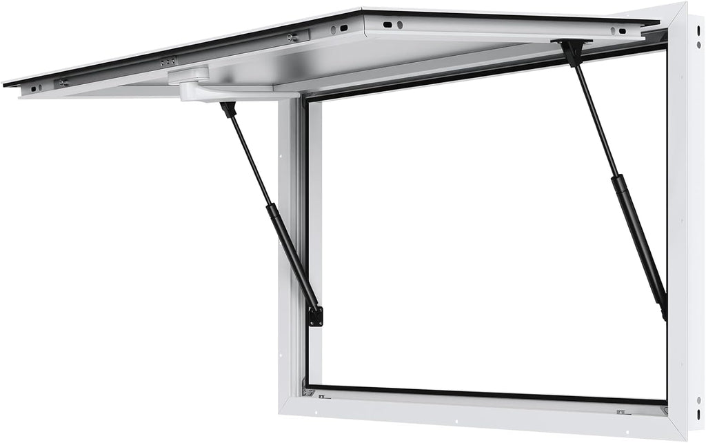 VEVOR Concession Window for Food Truck, 36"x24" Aluminum Alloy Food Truck Service Windows, Up to 85 Degrees Stand Serving Window with Awning Door & Drag Hook, for Food Trucks Concession Trailers