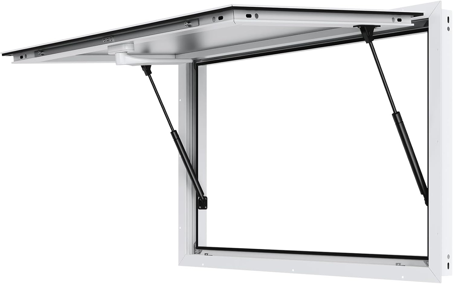 VEVOR Concession Window for Food Truck, 36"x24" Aluminum Alloy Food Truck Service Windows, Up to 85 Degrees Stand Serving Window with Awning Door & Drag Hook, for Food Trucks Concession Trailers