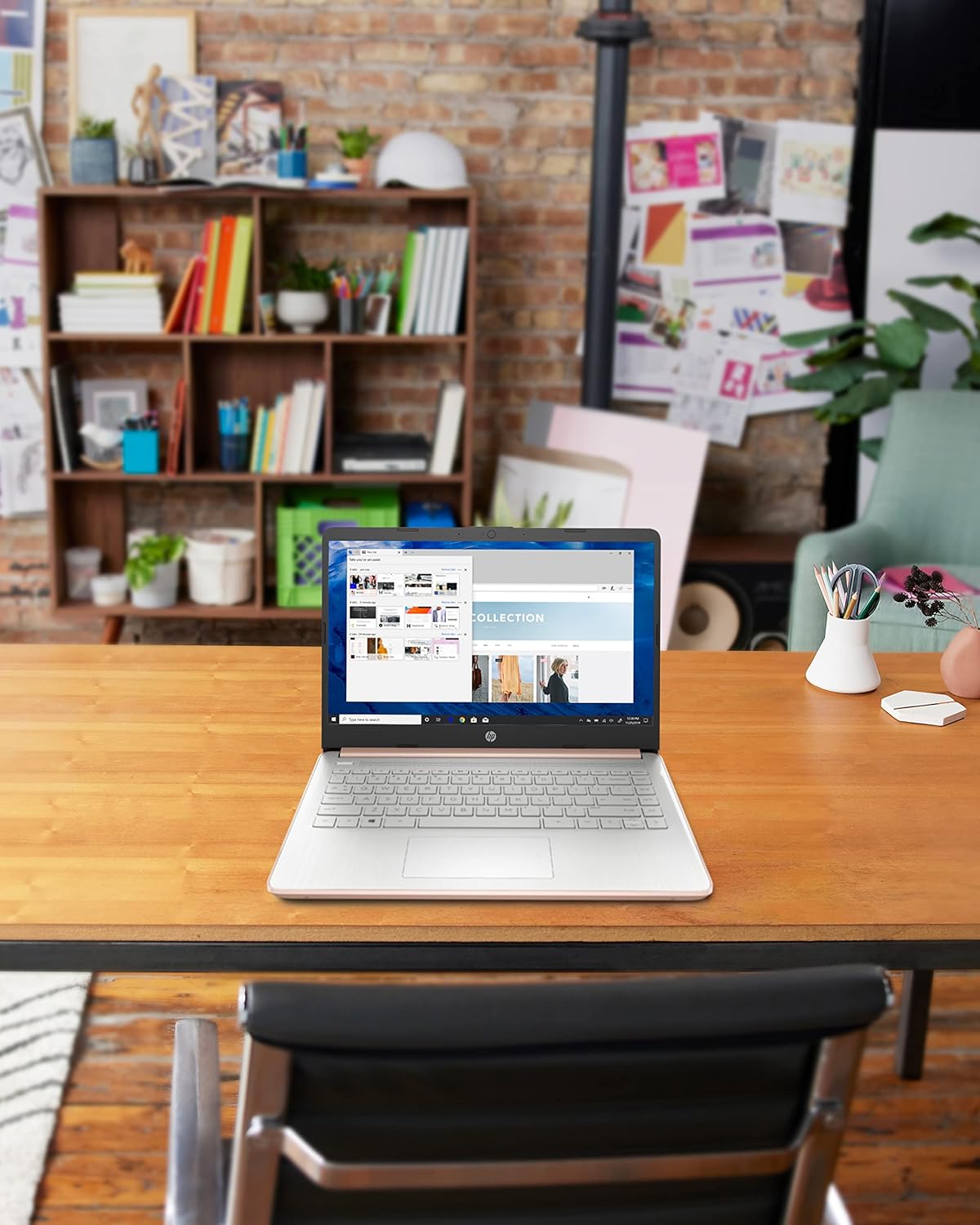 HP 14-dq0030nr 14 Laptop, Intel Celeron N4020, 4 GB RAM, 64 GB Storage, 14-inch Micro-edge HD Display, Windows 11 Home, Thin & Portable, 4K Graphics, One Year of Microsoft 365 (2021, Pale Rose Gold)