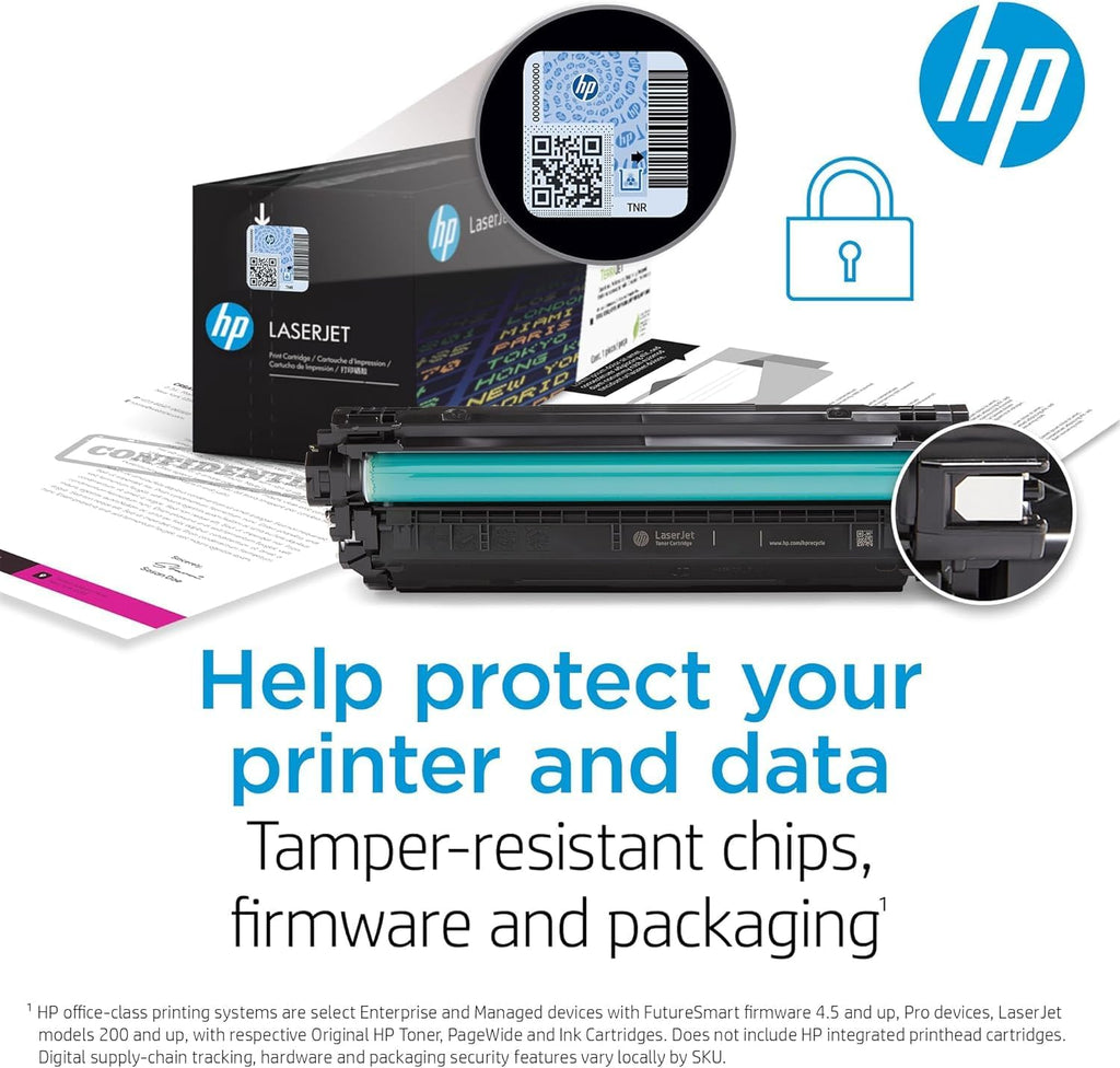 HP 210A Toner Cartridge 4-Pack (Black, Cyan, Magenta, Yellow) | Compatible Color LaserJet Pro 4201 & MFP 4301 Series Printers | W2100AQ1 Combo Pack