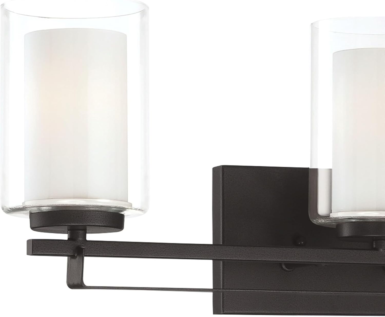 Minka Lavery 6103-66 Parsons Studio Vanity Bath Light, 3-Light, 300 Total Watts, 24-in H x 8.75-in W, Sand Coal Black