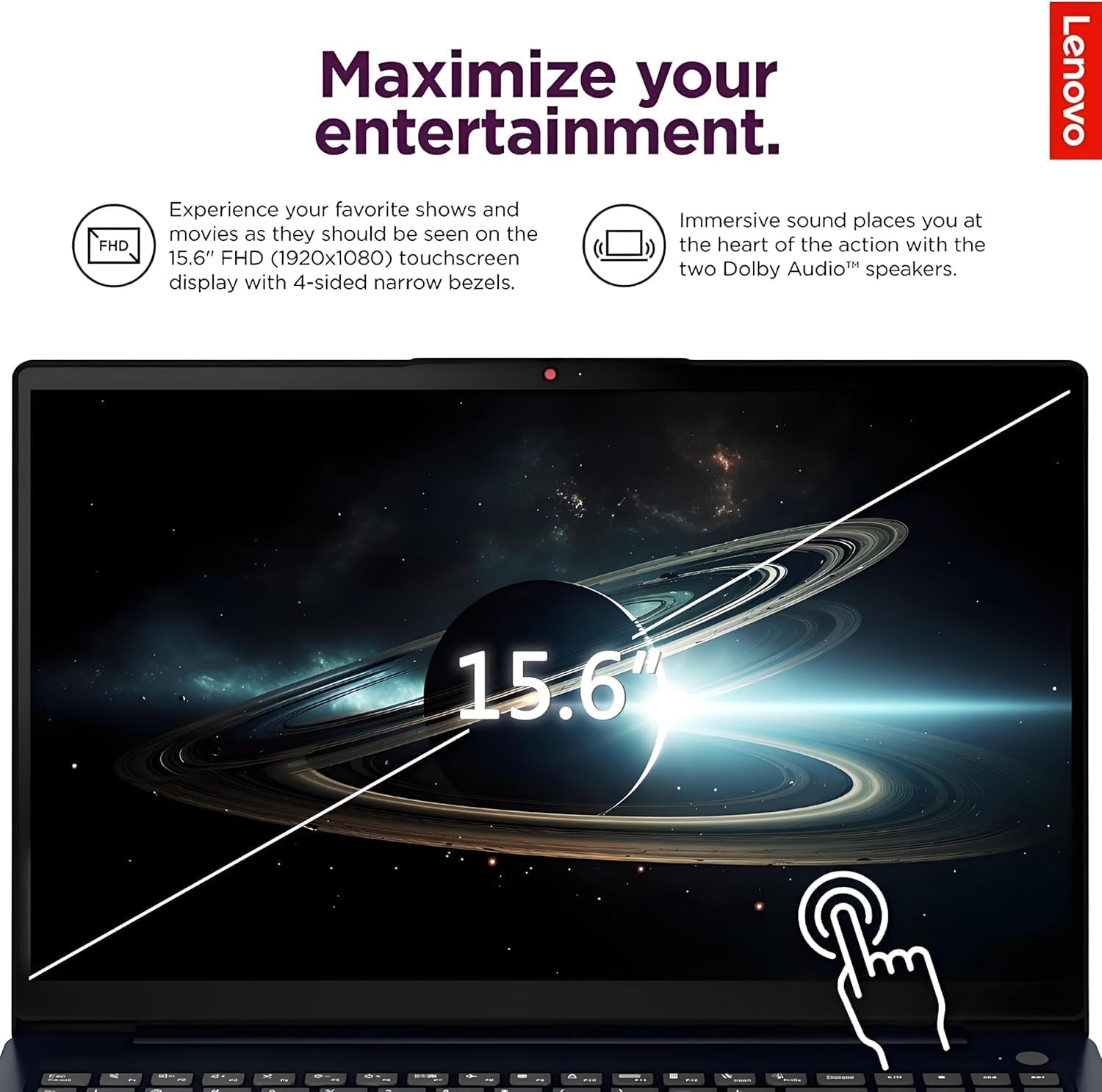 Lenovo New IdeaPad 15.6" Touchscreen Business Laptop with Microsoft Office | 16GB RAM - 512GB SSD | 2026 Edition | Intel Core i5-1335U 10-core Processor(Beats i7-1255U) | Windows 11 Home