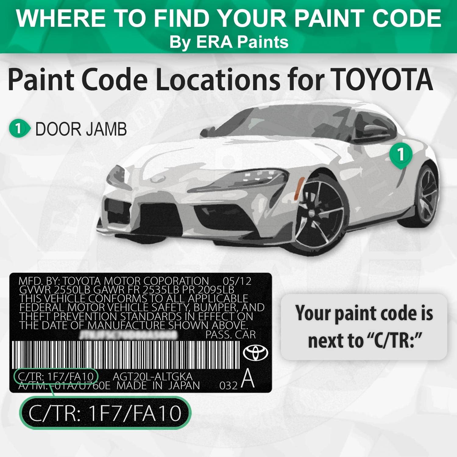 ERA Paints 8X2 - Nebula Blue Metallic for TOYOTA Exact Match Automotive Spray Paint Spray - Premium Kit w/ 2K 3680061 Clearcoat