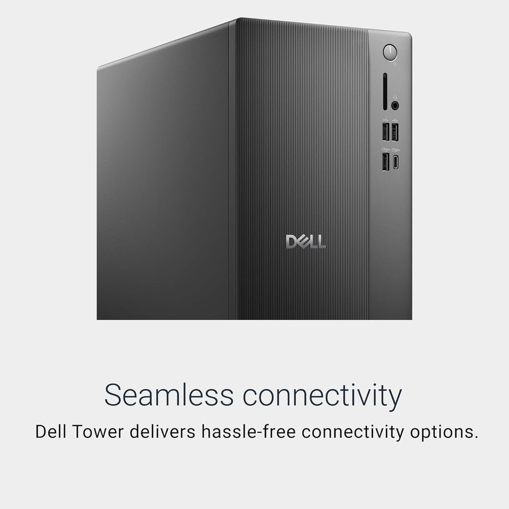 Dell 2025 ECT1250 Business Desktop - Intel Ultra 5-225, (10 Core Processor 10 Threads), 16GB DDR5 Memory, 512GB PCIe SSD, Ultra-Quiet Design, Dual 4K Monitor Support, Keyboard and Mouse, Windows 11